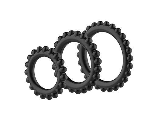 Набор из 3 ребристых эреционных колец TITAN