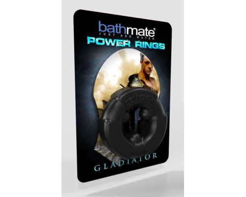 Чёрное эрекционное кольцо Gladiator