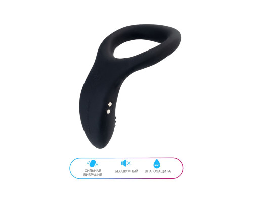 Черное эрекционное кольцо Lovense Diamo