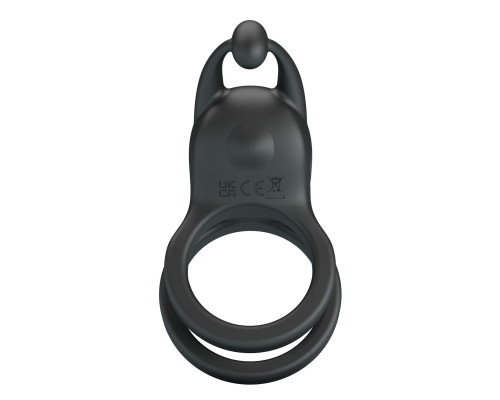 Черное перезаряжаемое виброкольцо Goodwin