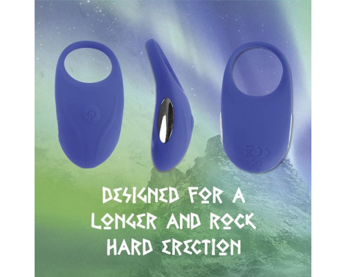 Синее кольцо с вибрацией Thor Cockring