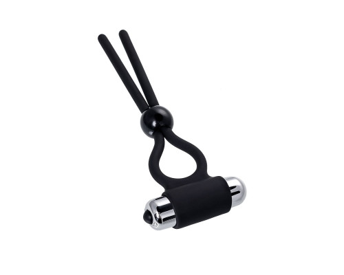 Черное эрекционное лассо Ect с виброэлементом