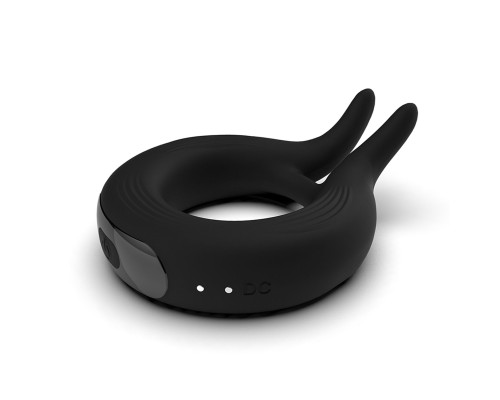 Черное эрекционное кольцо Marry Me Rechargeable Vibrating Cockring