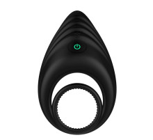 Черное эрекционное виброкольцо Nexus Enhance