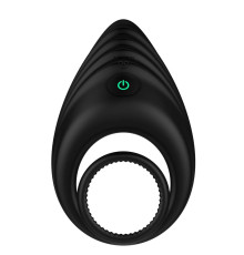 Черное эрекционное виброкольцо Nexus Enhance