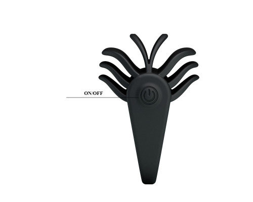 Рифленое эрекционное кольцо с вибрацией Chester