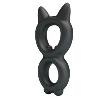 Черное двойное эрекционное кольцо Toran