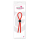 Красное эрекционное лассо с одной бусинкой-утяжкой STRETCHY THICK LASSO