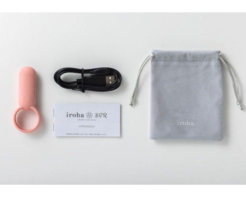 Коралловое эрекционное кольцо Iroha SVR Coral Pink