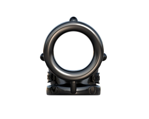 Черное эрекционное кольцо Rock Hard Cock Pipe