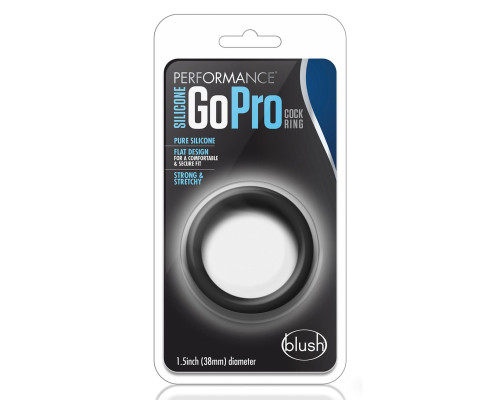 Черное эрекционное кольцо Silicone Go Pro Cock Ring