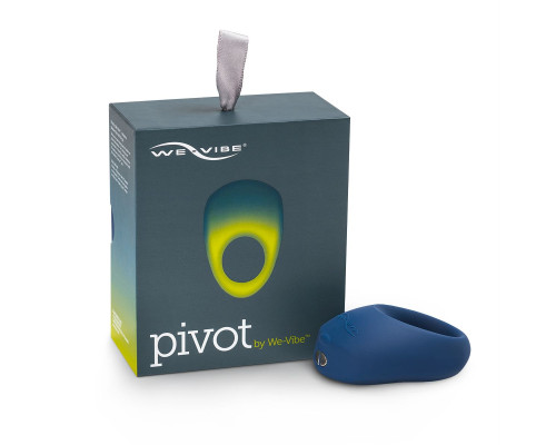Синее эрекционное виброкольцо We-vibe Pivot