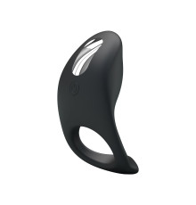 Черное перезаряжаемое эрекционное кольцо Gemma