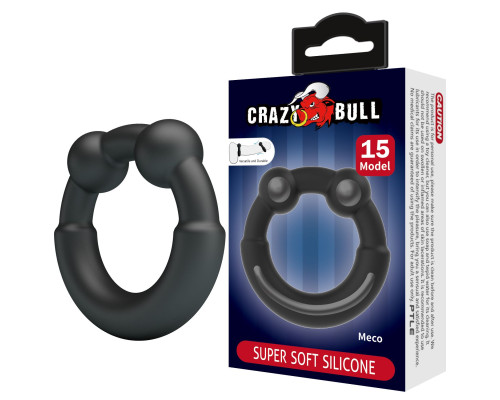 Черное эрекционное кольцо Meco