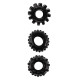 Набор из 3 черных эрекционных колец SET OF 3 COCKRINGS