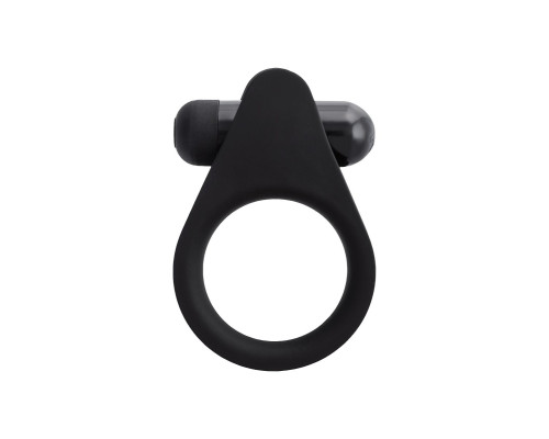 Черное эрекционное виброкольцо Brid с шипиками