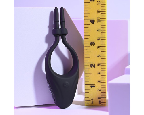 Черное эрекционное вибролассо Perfect Fit