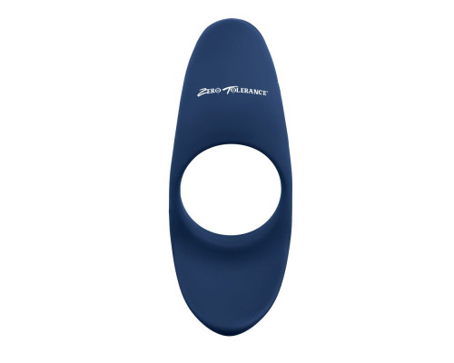 Синее эрекционное виброкольцо Cup ’Em