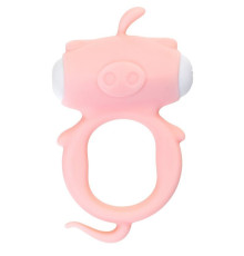 Розовое виброкольцо на пенис Kear