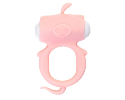 Розовое виброкольцо на пенис Kear