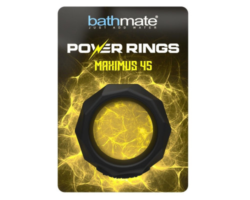 Черное эрекционное кольцо Maximus 45