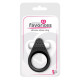 Чёрное эрекционное кольцо LIT-UP SILICONE STIMU RING 1 BLACK