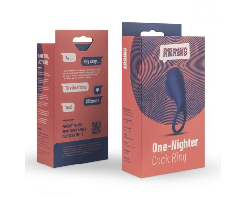Синее эрекционное кольцо RRRING One Nighter Cock Ring