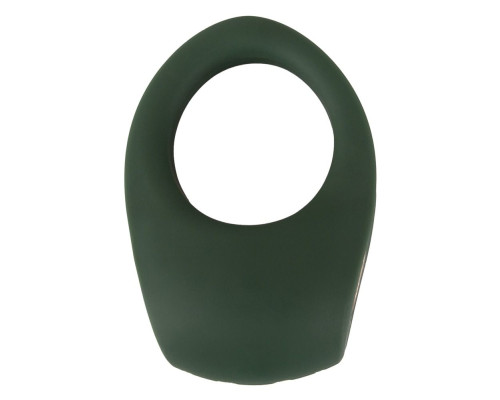 Зеленое эрекционное виброкольцо Luxurious Vibro Cock Ring