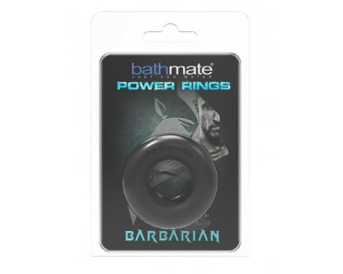Чёрное эрекционное кольцо Barbarian