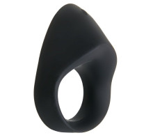 Черное эрекционное кольцо с вибрацией Night Rider