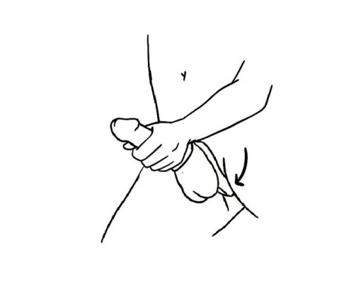 Черное эрекционное кольцо Benedict для стимуляции промежности