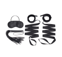 Эротический набор 4PC Bondage Bed Strap   Flogger Kit