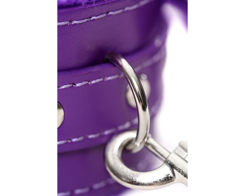 Фиолетовый набор БДСМ «Накажи меня нежно» с карточками