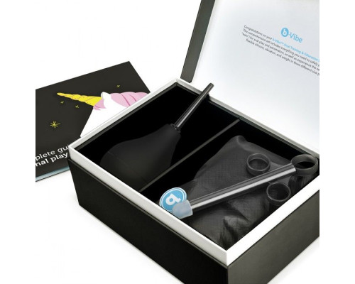 Набор в черном цвете для анальных игр ANAL EDUCATION SET