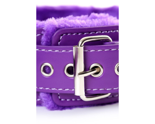 Фиолетовый набор БДСМ «Накажи меня нежно» с карточками