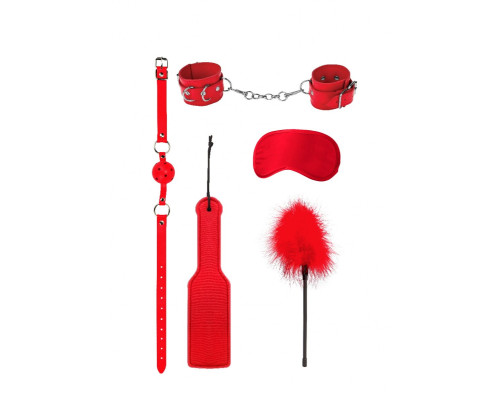 Красный игровой набор БДСМ Introductory Bondage Kit №4