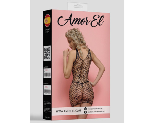 Эротическое мини-платье на бретелях