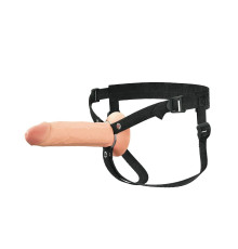 Полый страпон на ремнях 8’’ Hollow Silicone Strap-on