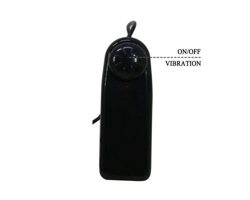 Коричневый полый страпон c вибрацией Starks - 17,5 см.