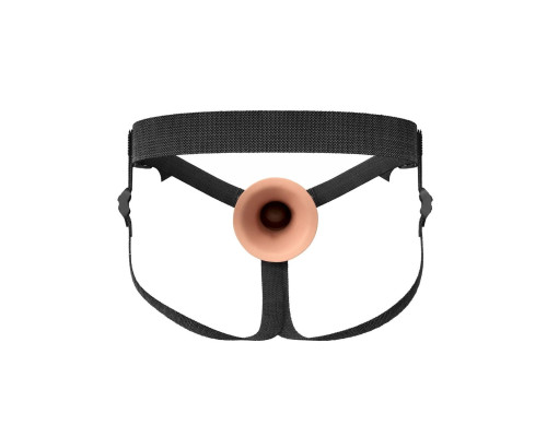 Полый страпон на ремнях 8’’ Hollow Silicone Strap-on