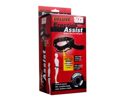 Полый страпон Erection Assist - 15,2 см.