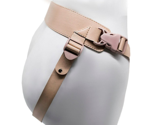 Телесный фаллопротез MEN STYLE с анальным стимулятором - 17,5 см.