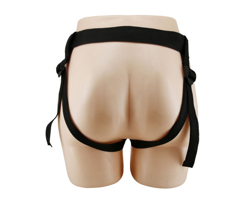 Телесный полый мужской страпон Stark - 17,5 см.