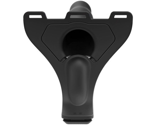 Черный полый вибрострапон Body Extensions BE Aroused - 17,78 см.