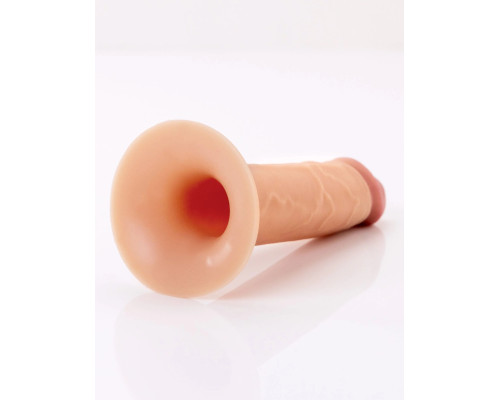 Телесный пустотелый фаллопротез 5’’ Hollow Silicone Strap-On - 14 см.