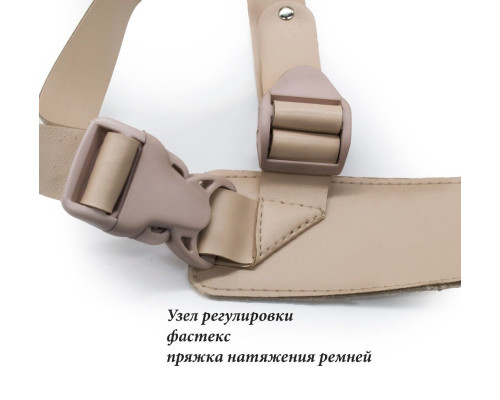 Телесный фаллопротез MEN STYLE с анальным стимулятором - 17,5 см.