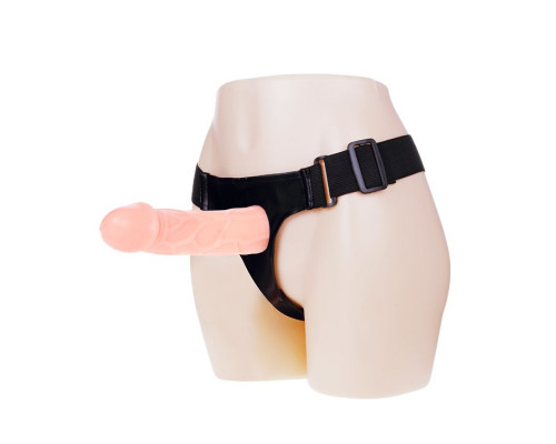 Телесный фаллоимитатор на трусиках Jessica Strap-On - 15,5 см.