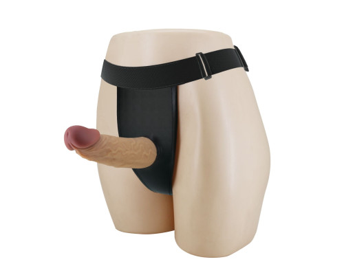 Полый страпон на регулируемых трусиках Houston - 17,5 см.