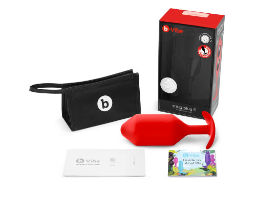 Красная пробка для ношения Snug Plug 6 - 18,5 см.