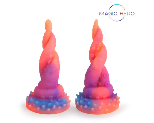 Светящийся в темноте фантазийный стимулятор в виде щупалец осьминога - 20 см.